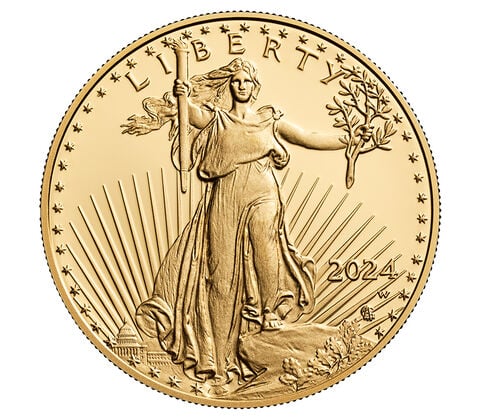 When was the first Gold American eagle coin minted?