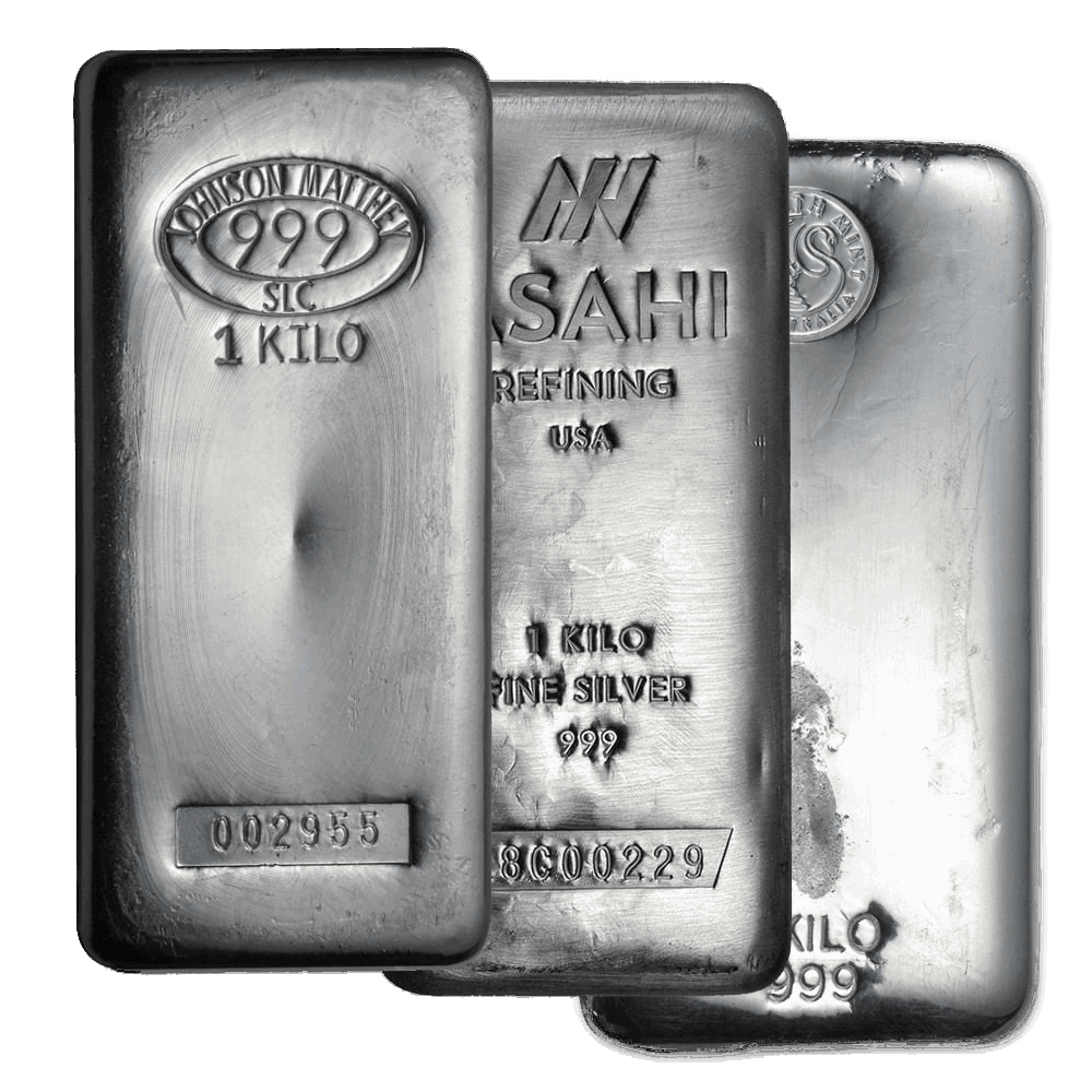 1 Kilo Silver Bar (Varied Condition, Any Mint)