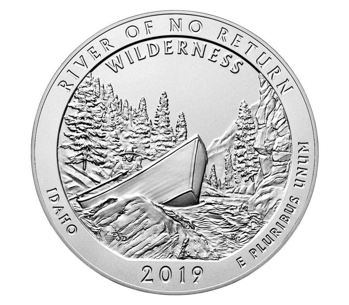 2019 Frank Church River of No Return Wilderness 5 oz Silver Coin – America The Beautiful