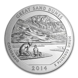 2014-P 5 oz Silver ATB Great Sand Dunes (w/Box & COA)