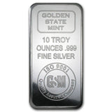 10 oz Golden State Mint Silver Bars