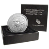 America the Beautiful - Shawnee National Forest 5 Ounce .999 Silver (w/box & COA)