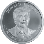 2 oz Silver Donald J. Trump Round - AGC