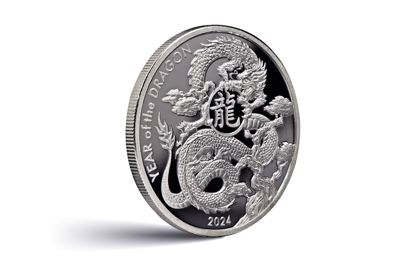 2024 Asahi Lunar Dragon 1 Oz Silver Round - AGC