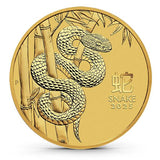 2025 Australia 1/4 Oz Gold Lunar Snake Coin (BU) - AGC