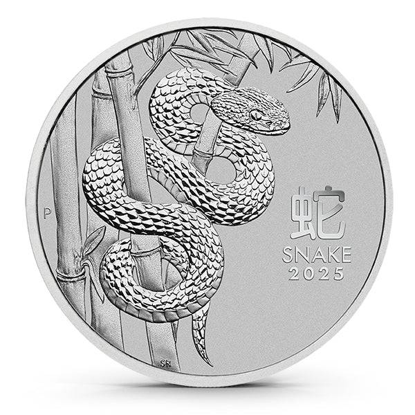 2025 Australia 1 Oz Platinum Lunar Snake Coin (BU) - AGC