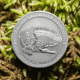 2014 1 oz Australian Silver Saltwater Crocodile Coin (BU) - AGC