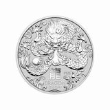 2024 1 oz Silver Year of the Dragon Coin - Lunar Series III - AGC