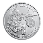 1 oz Against All Enemies BU Silver Round 2025