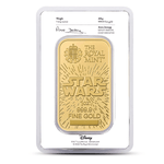 1 oz Royal Mint Star Wars Light Side Gold Bar - AGC