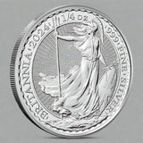 1/4 oz British Silver Britannia Coin (BU) - AGC