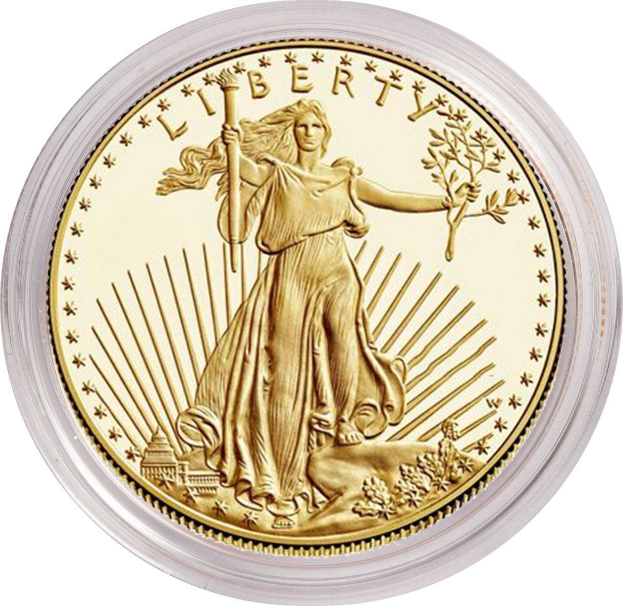 1 oz US Gold Eagle Proof Coin - Random Year, Capsules Only - AGC