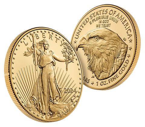 1 oz US Gold Eagle Proof Coin - Random Year, Capsules Only - AGC