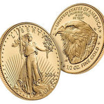 1/2 oz American Gold Eagle Coin BU - Random Year - AGC