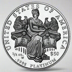 1/2 oz American Platinum Eagle Proof Coin - Random Year - AGC